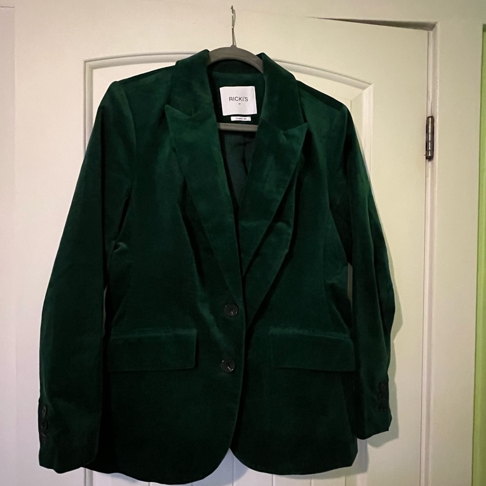 Ricki's Deep Green Velvet Blazer